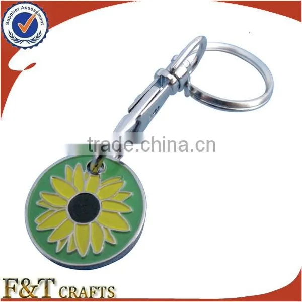 Supermarket Cart Pound Trolley Token Coin Keyring With Custom Printing Logo photo-6