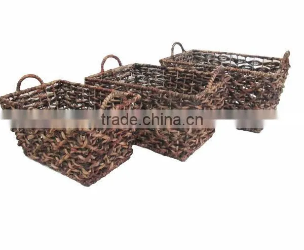 2015 New Product Water Hyacinth Basket for Home Decoration and Furniture