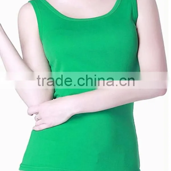 2015 Ladies Cotton Vest With Quick Dry Moisture Transfer Function photo-3