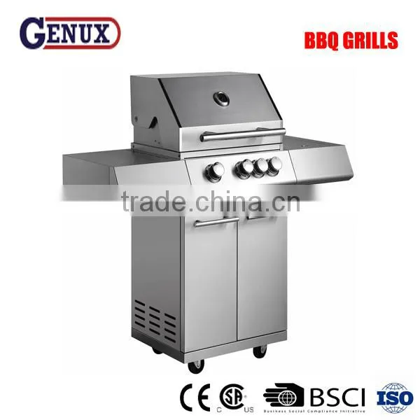 Stainless Steel 4 Burner Barbecue Grill