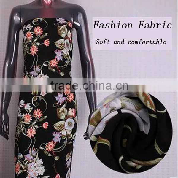 Rayon Cotton Fabric Reactive Printing Woven Cloth Wholesale Private Clothing photo-2
