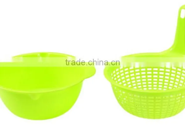 High Grade Suit of Plastic Storage and Package Collapsible Colander Bowl Strainer photo-5