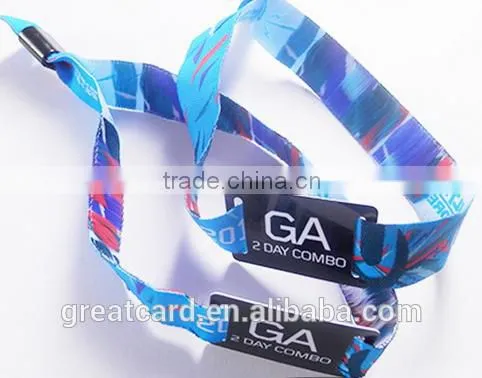 Custom RFID Fabric Woven Festival Polyester Wristbands RFID for Events and Concert photo-3