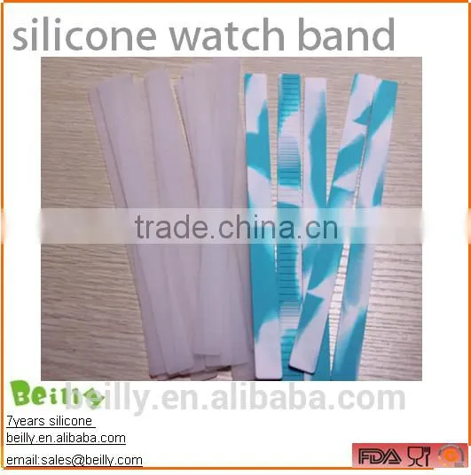 New Design Custom Mutilcolour Silicone Watch Band photo-5