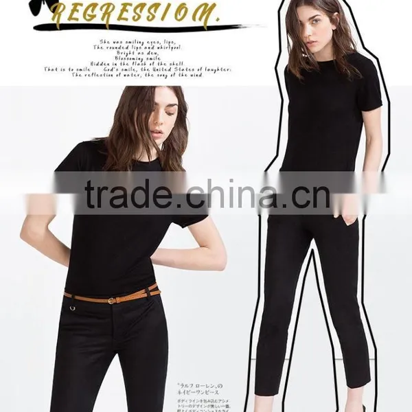 Tech-A Occupation Commute Show Thin Suit Pants Skinny All-match for Ladies Pants photo-4