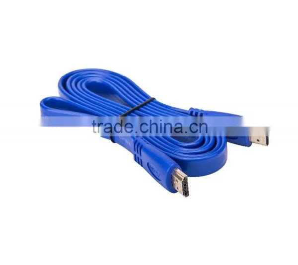 High Speed Flat Hdmi Cable With Gold Connector Support 4k*2K 1.4V photo-3