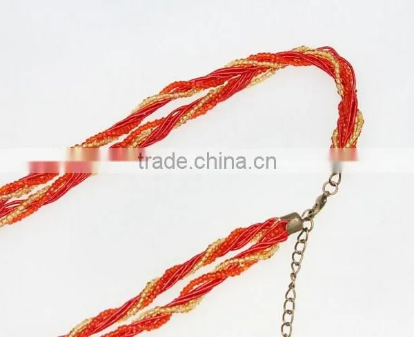New Fashion Women Long Bib Crystal Pendant Vintage Statement Necklace Jewelry photo-3