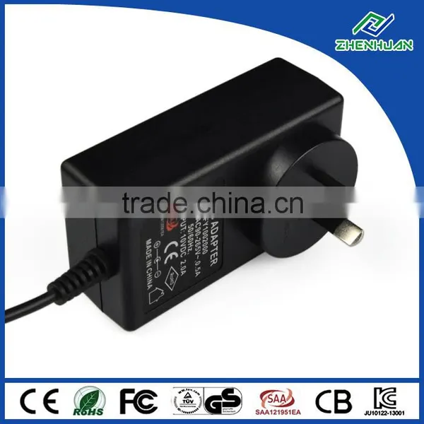 Factory Price 10v 2.0a ac Adapter Creative Power Supply With SAA photo-2
