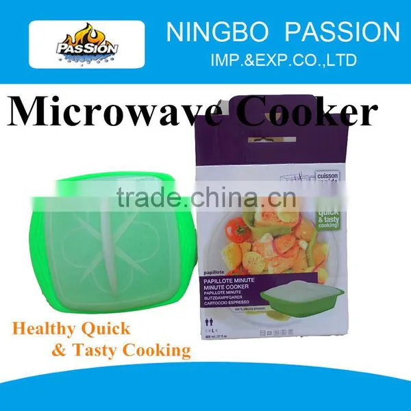 Hot Selling Silicone Microwave Cooker/plastic Silicone Microwave Rice Cooker