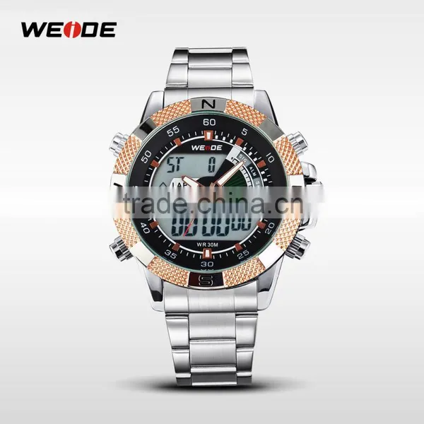 WEIDE LCD Watch Men 30M Waterproof Cheap Watches For Sale Analog Watch