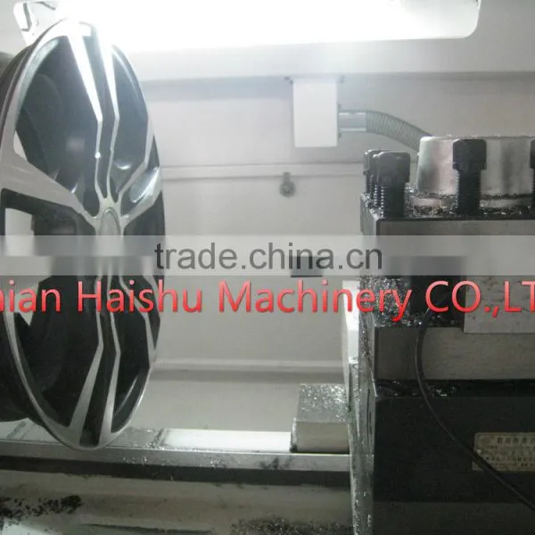 Car Alloy Wheel Surface Diamond Cutting Cnc Lathe With Digitizer Probe Controller CK6166A photo-4