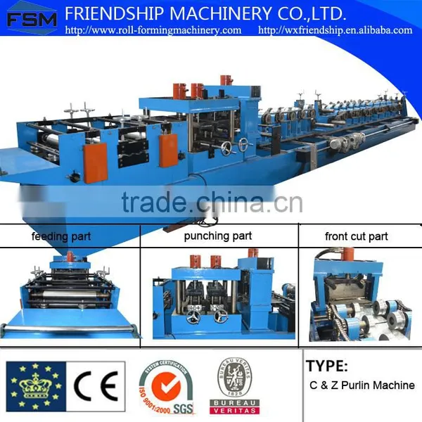 CZ Purlin Roll Forming Line Interchangeable Type photo-3