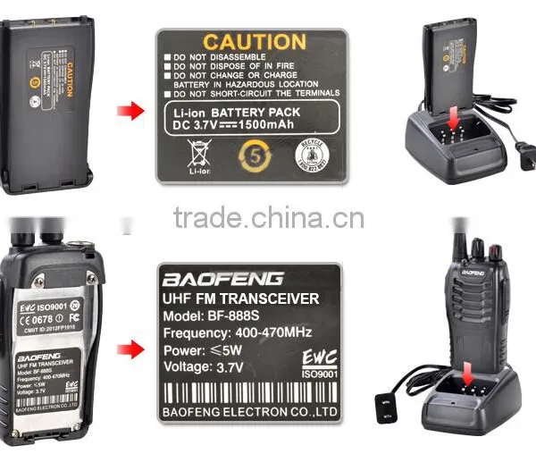 Wholesale Uhf Single Band Radio Genuine Uhf 400-470mhz Mini Two Way Radio Baofeng BF-888S photo-4