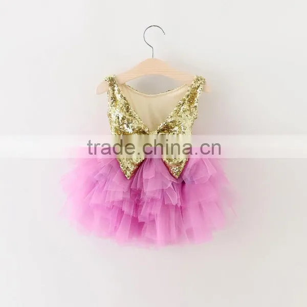 Children Frock Model Baby Girl Wedding Dress Designer One Piece Party Dress photo-2