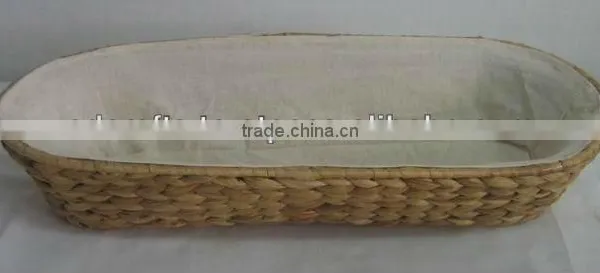 Water Hyacinth Bread Basket With Linning
