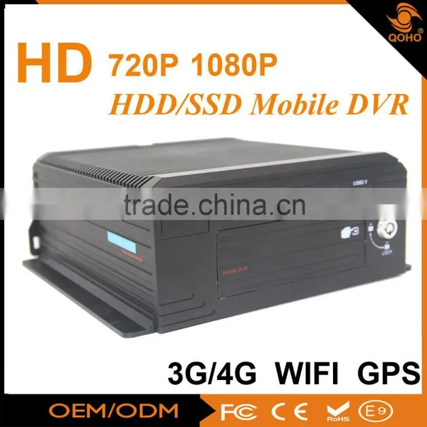 High Definition Car 3G /4G Mobile Dvr With GPS Wifi For Taxi / School Bus And Truck Quality Choice