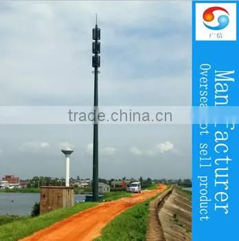 GSM Single Tube Types of Communication Towers