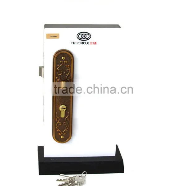 TRI-CIRCLE Zinc Alloy Door Lock, Handle Door Lock Set photo-3