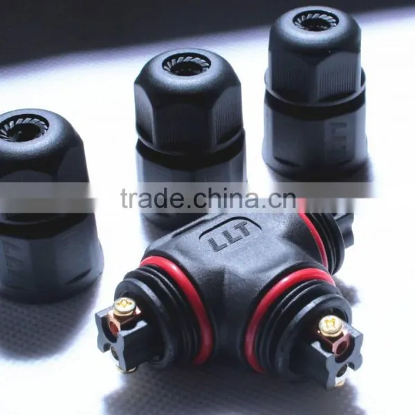 Shenzhen LLT Solderless Fitting Screw Fixing Waterproof T Connector