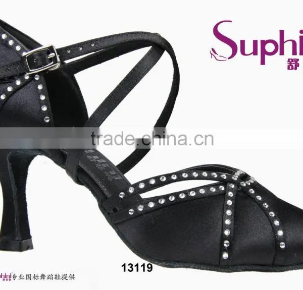 Suphini Stylish Comfort Ballroom Dance Shoes With Crystal photo-2