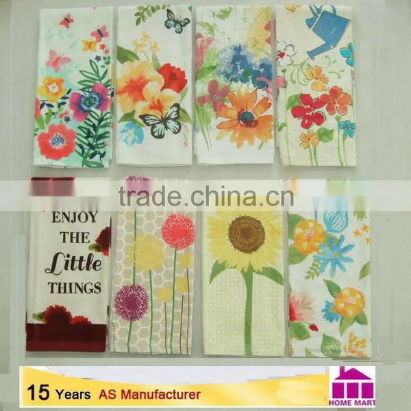 Reactive Print Kitchen Cotton Velour Tea Towel Print Towels Textiles China Supplier Bulk Buy From China photo-2
