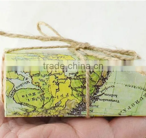 Unique Wedding Favour Boxes Map Wedding Favor Box Kraft Favour Boxes photo-2