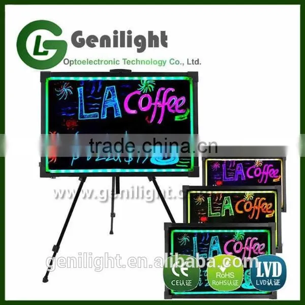 20*30cm Flashing Illuminated Erasable Neon RGB 5050 LED Message Writing Board photo-4