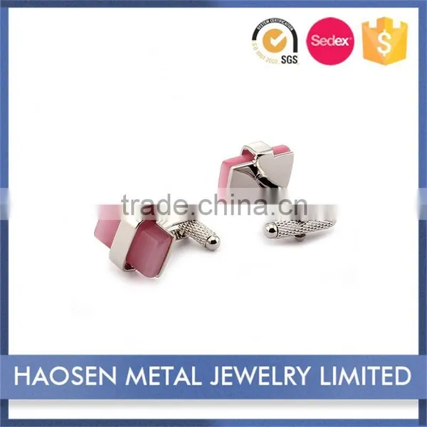 2016 Rhodium Cat Eye Stone Personalised Cufflinks For Men photo-6