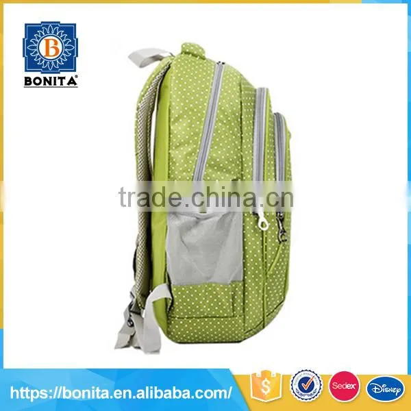 Factory Directly Soft Light 600d School Teacher Green Backpack Women photo-2