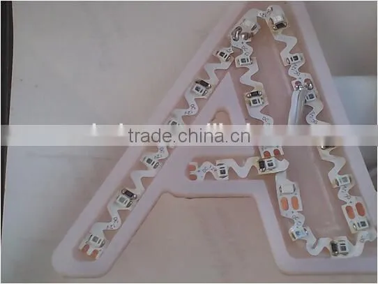 S Shape Strips SMD2835 0.1W/0.2W 72leds Flex LED Strip Light for Backlit Letters Signage Flexible Strips photo-4