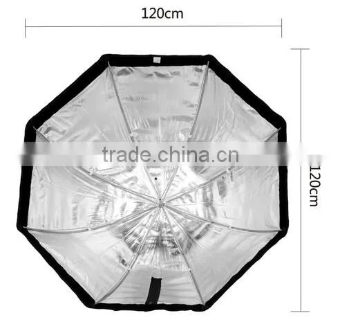 Factory Supply Professional Speedlite Octagon Umbrella Softbox 120cm 48" Octabox photo-2