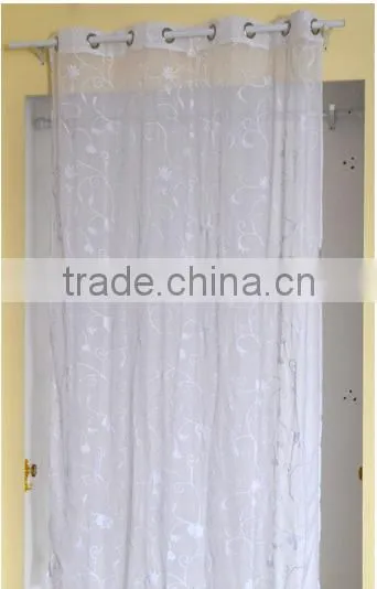 100% Cotton Material and Make-to-Order Supply Type Voile Curtain Fabric photo-4