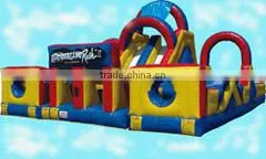 Factory Sale Inflatable Crazy Rush Obstacle Slide JFOC-305 photo-2