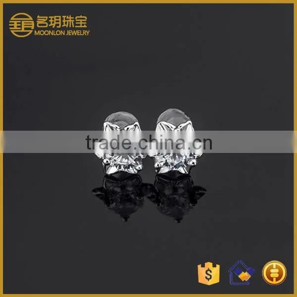 Fashion Jewelry Wholesale 925 Sterling Silver AAAAA Cubic Zirconia Stud Earring
