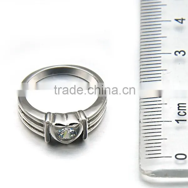 2016 New Design Ring Stainless Steel Ring Articifical Stone Jewellery for Woman photo-3