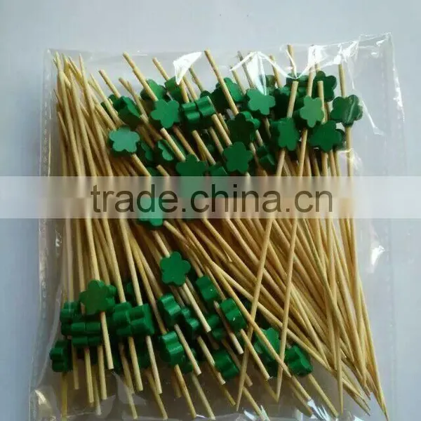 High Quality Craft Fruit Pick Bamboo Stick Cheap Natural Bamboo Fruit Kabob Sticks photo-4