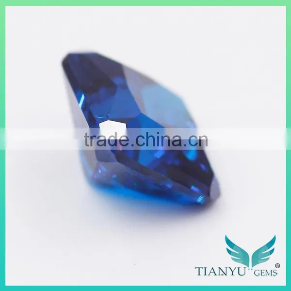 Wholesale Russia Nanosital #A597 Color Sapphire Rectangle Cut for Jewelry Marking photo-3