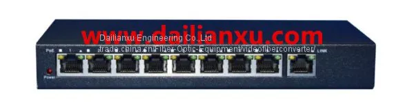 8 Ports 10/100M/1000M Gigabit POE Switch With One 1000M Uplink Ethernet Port 48VDC 24V DC photo-4