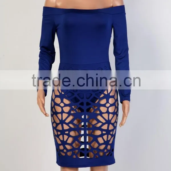 Bonvatt Newnest Faux Leather Bodycon Dress Sexy Club Black Hole Punch Dress Celebrity Bandage Bodycon Dresses photo-3