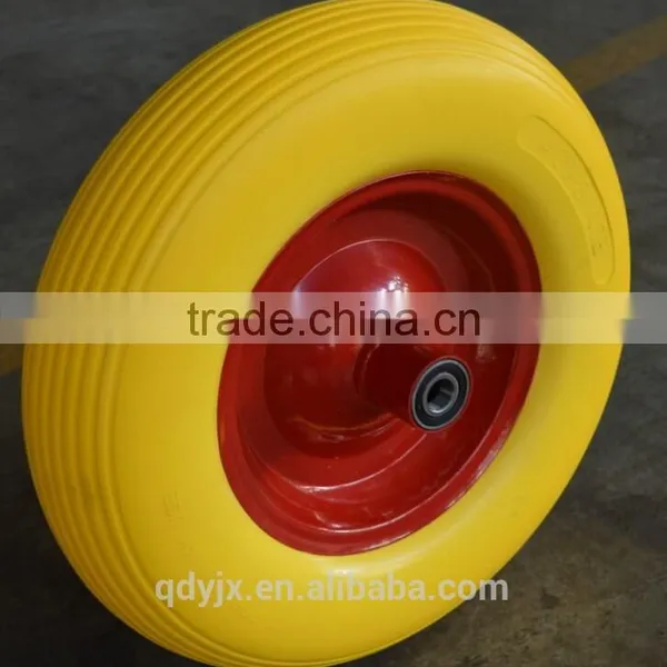 PU Swivel Mute Rim Ball Bearing 4.00-8 photo-3