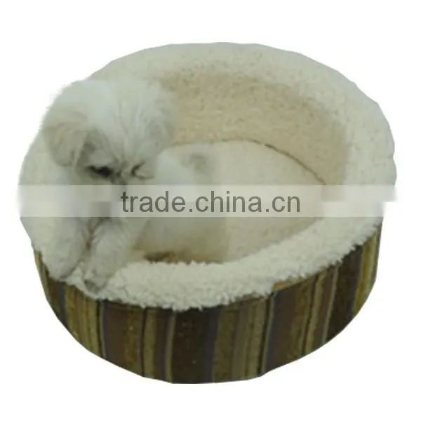 Wholesale Pet Products Soft Cozy Luxury Round Cave Dog Bed photo-6