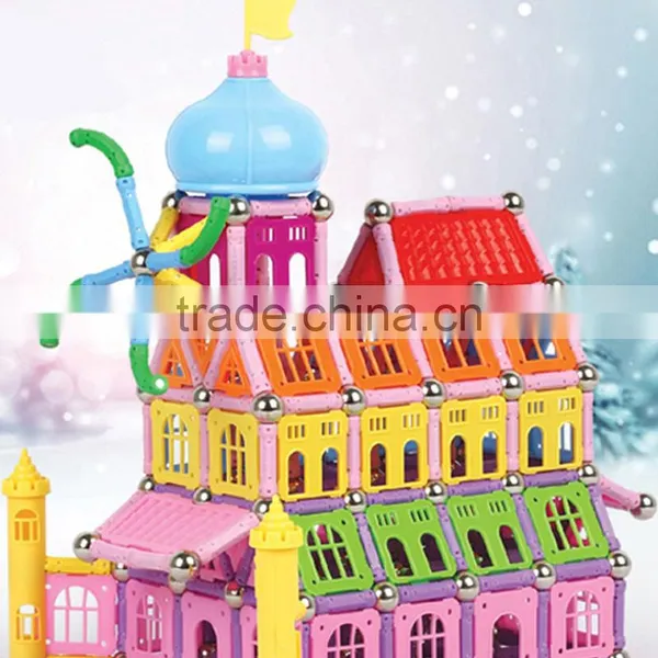 Hot Sale 2016 Fashion Wooden Magnetic Building Block for Kids photo-3