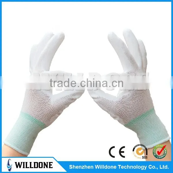 High Quality Palm PU Coated Nylon Gloves photo-3