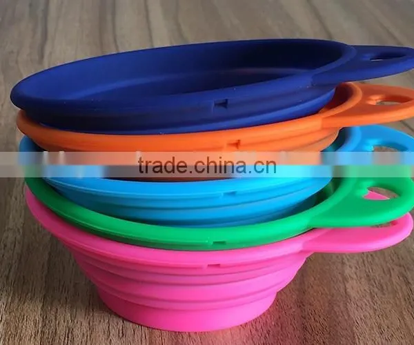 Wholesale Factory Pet's Gift Pure Silicone Dog Bowl With Custom Logo photo-6