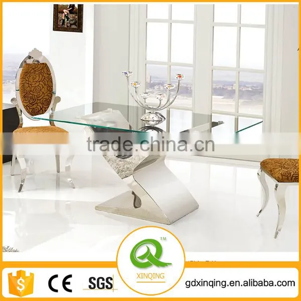TH316 Room Table Furniture Kitchen Tables Rectangular Glass Dining Table photo-2