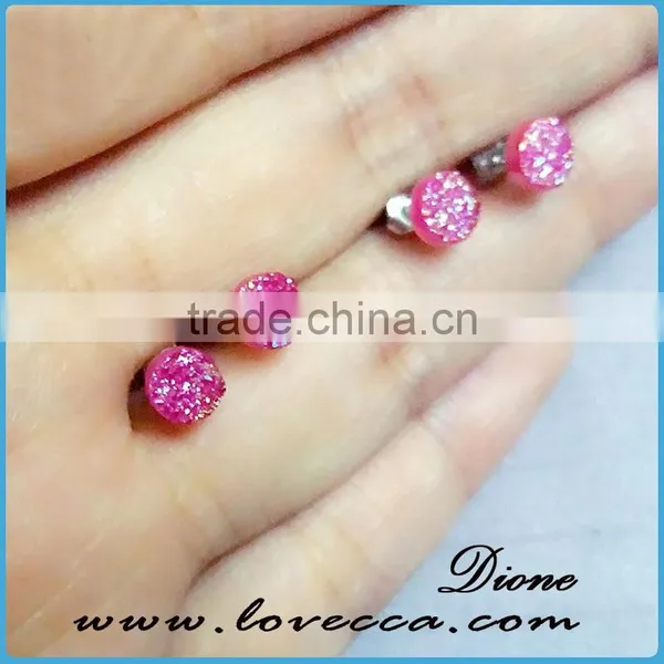 Fancy Stud Earring Latest Fashion Accessories Geode Earrings photo-4