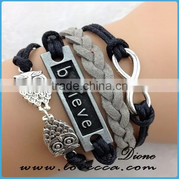 Love Letters PU Leather Hot Sale Bracelets for Couples photo-4