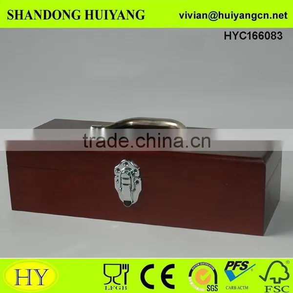 Promotional Custom Design Wooden Sewing Box Wood Fold-Out Accordion Sewing Craft Storage Box photo-4