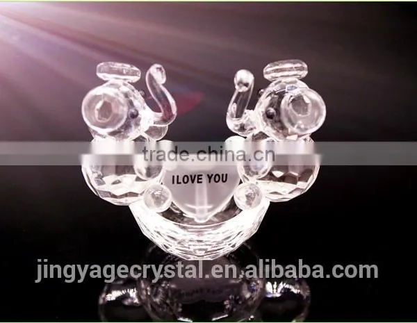 Lovely Crystal Double Elephants Model Gifts as Promotional Christmas Gifts photo-2