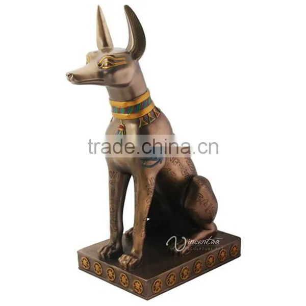 Resin Outdoor Decorative Life Size Egyptian Anubis Statues for Sale photo-4